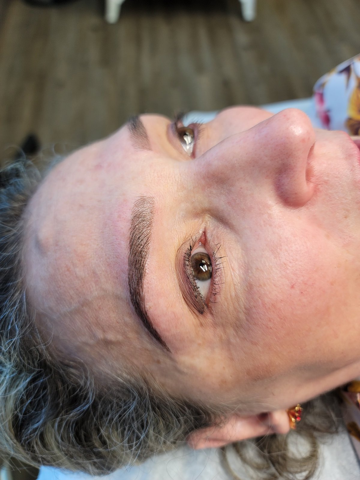Nano hair stroke brow detail